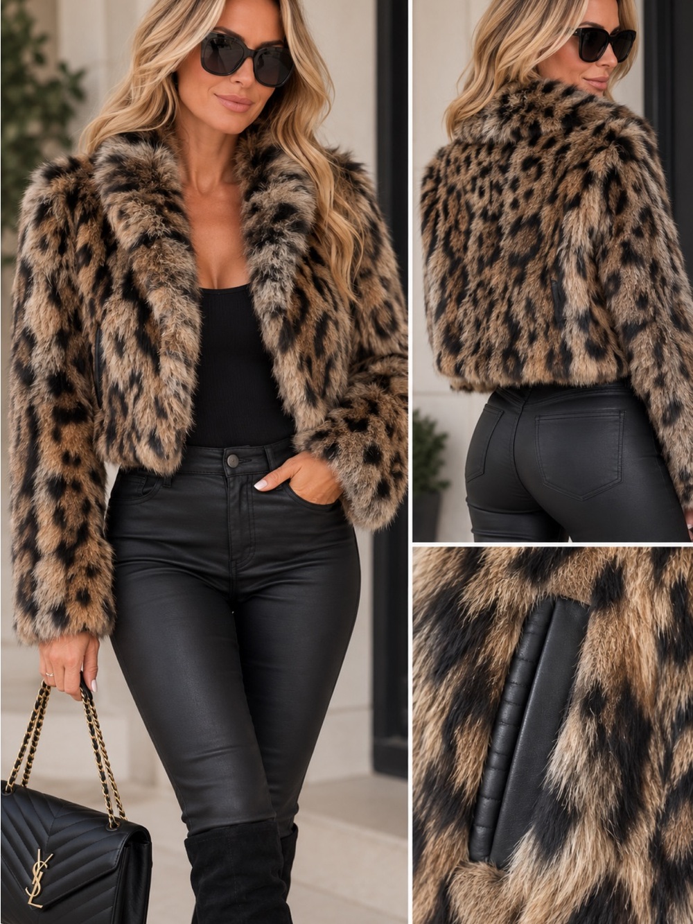Vintage Saks Fifth Avenue Rabbit Fur Cropped Jacket – XS/S
